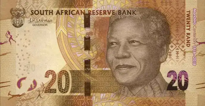 C 021 África do Sul 20 Rand Fe 1 África do Sul 20 Rand