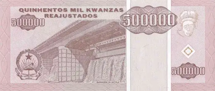 C 365 Angola 500.000 Kwanzas Reajustados Fe 3 Angola 500.000 Kwanzas Reajustados v