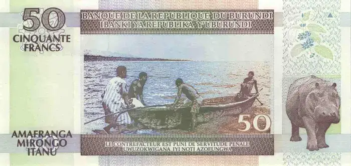 C 1850 Burundi 50 Francos Fe 3 Burundi 50 Francos v