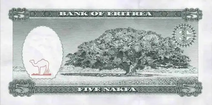 C 3711 Eritreia 5 Nakfa Fe 3 Eritreia 5 Nakfa v