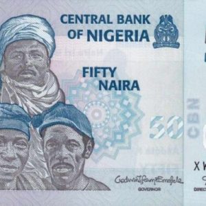 C 1018 NIGÉRIA 50 NAIRA ( POLÍMERO ) FE