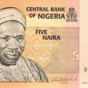 C 1011 NIGÉRIA 5 NAIRA ( PAPEL ) FE