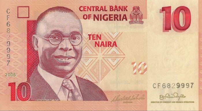 C 1013 NIGÉRIA 10 NAIRA ( PAPEL ) FE 1 C 1013 NIGÉRIA 10 NAIRA ( PAPEL ) FE