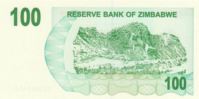 C 1828 ZIMBABWE 100 DOLLARS FE 3 C 1828 ZIMBABWE 100 DOLLARS FE - Imagem 3