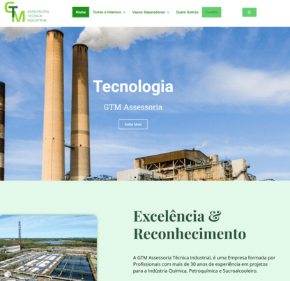 Criação de site: engenharia · indústria