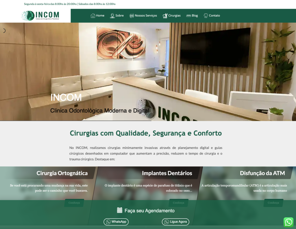 Criação de site: clínica odontológica